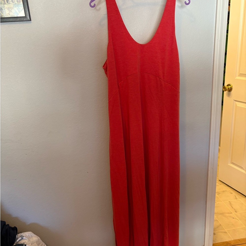 HALARA Vibrant Red Maxi Dress